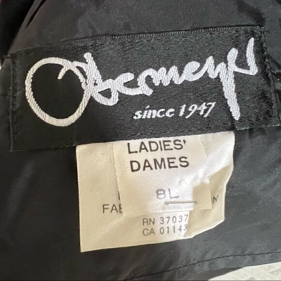 🚨4/$25 VINTAGE OBERMEYER Black Stirrup Ski Pants Size 8L - Picture 4 of 8